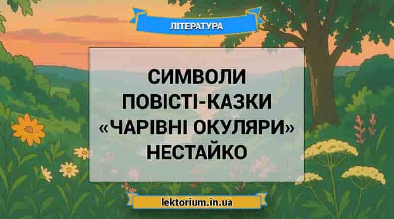 Символи повісті-казки «Чарівні окуляри» Нестайко