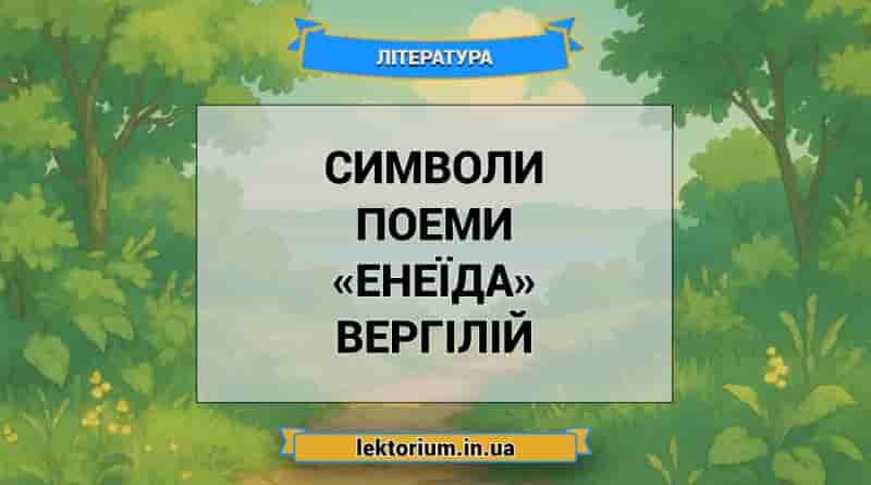 Символи поеми «Енеїда» Вергілій