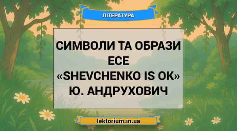 Символи та образи есе «Shevchenko is OK» Ю. Андрухович