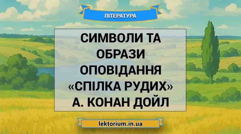 Символи та образи оповідання «Спілка рудих» А. Конан Дойл