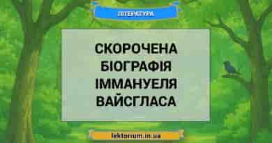 Скорочена біографія Іммануеля Вайсгласа