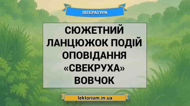 Сюжетний ланцюжок подій оповідання «Свекруха» Вовчок