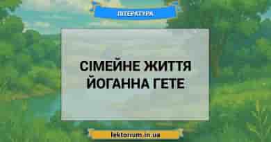 Сімейне життя Йоганна Гете