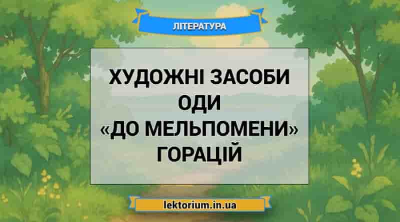 Художні засоби оди «До Мельпомени» Горацій