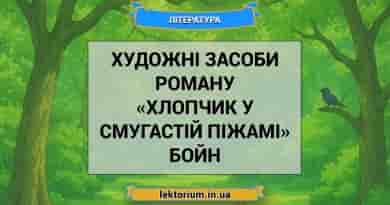 Художні засоби роману «Хлопчик у смугастій піжамі» Бойн