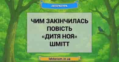 Чим закінчилась повість «Дитя Ноя» Шмітт