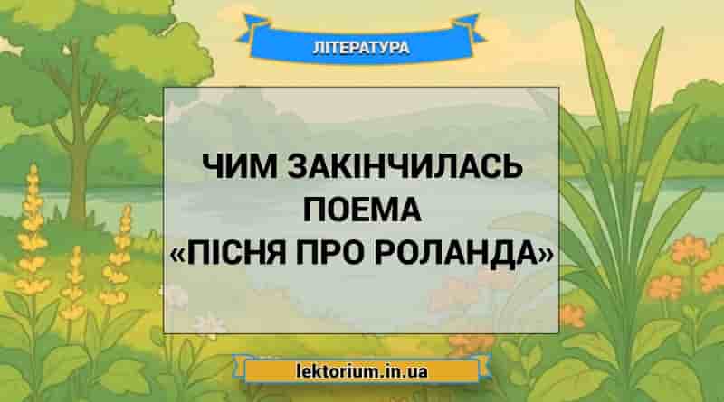 Чим закінчилась поема «Пісня про Роланда»