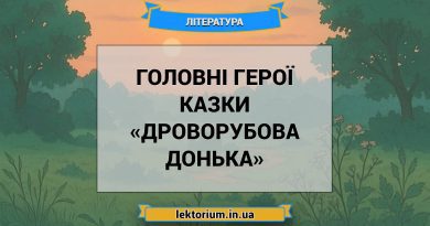 Головні герої казки «Дроворубова донька»