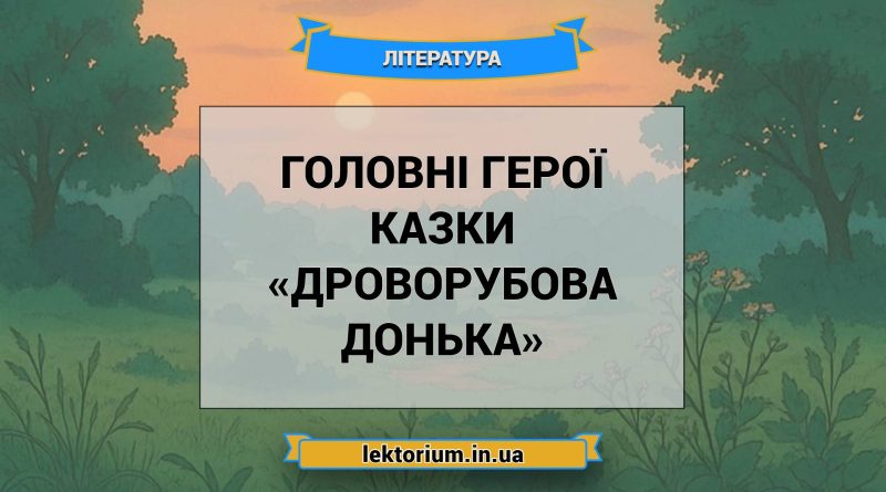Головні герої казки «Дроворубова донька»