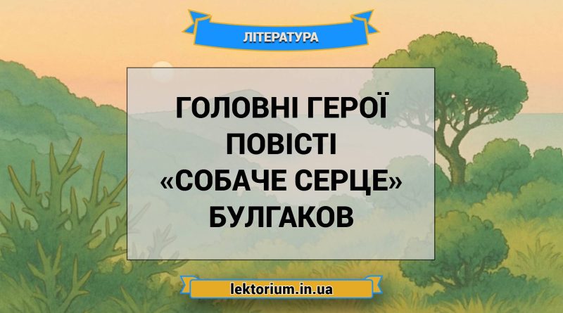 Головні герої повісті «Собаче Серце» Булгаков