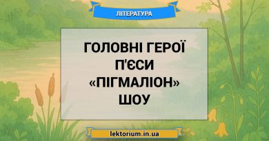 Головні герої п'єси «Пігмаліон» Шоу