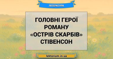 Головні герої роману «Острів скарбів» Стівенсон