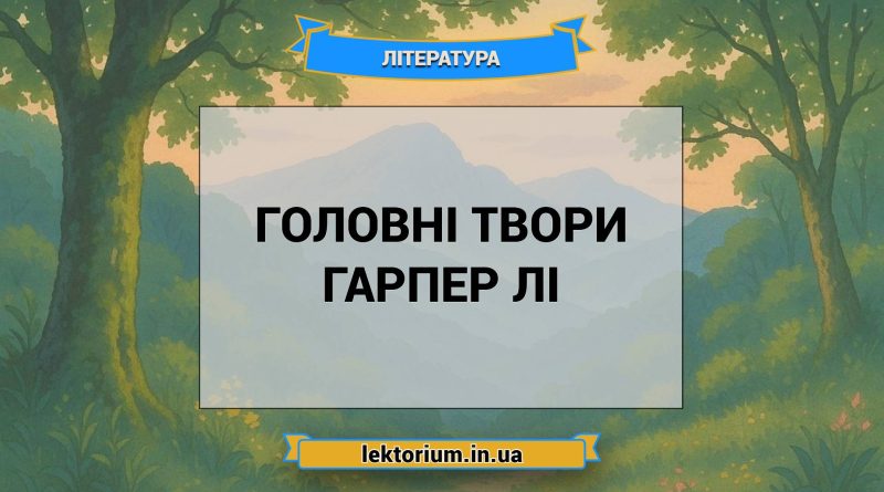 Головні твори Гарпер Лі