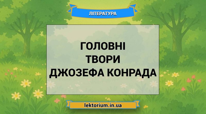 Головні твори Джозефа Конрада