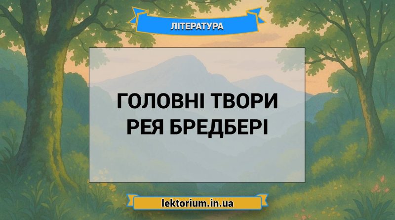 Головні твори Рея Бредбері