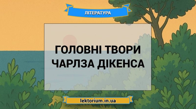 Головні твори Чарлза Дікенса
