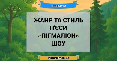 Жанр та стиль п'єси «Пігмаліон» Шоу