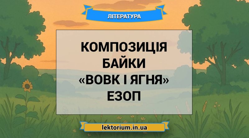 Композиція байки «Вовк і Ягня» Езоп