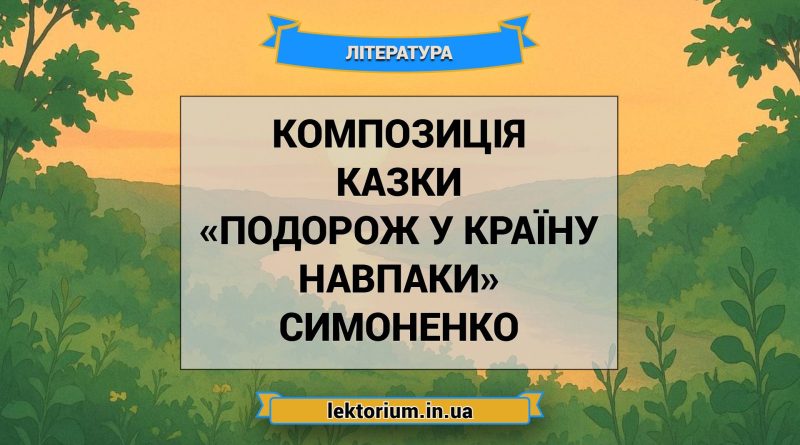 Композиція казки «Подорож у країну Навпаки» Симоненко