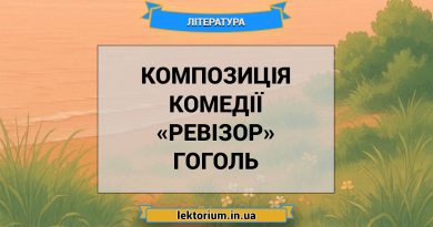 Композиція комедії «Ревізор» Гоголь