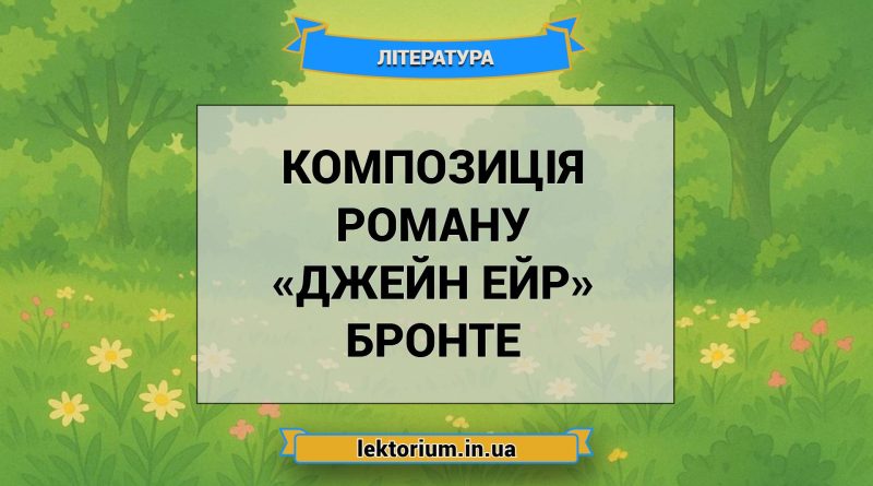 Композиція роману «Джейн Ейр» Бронте