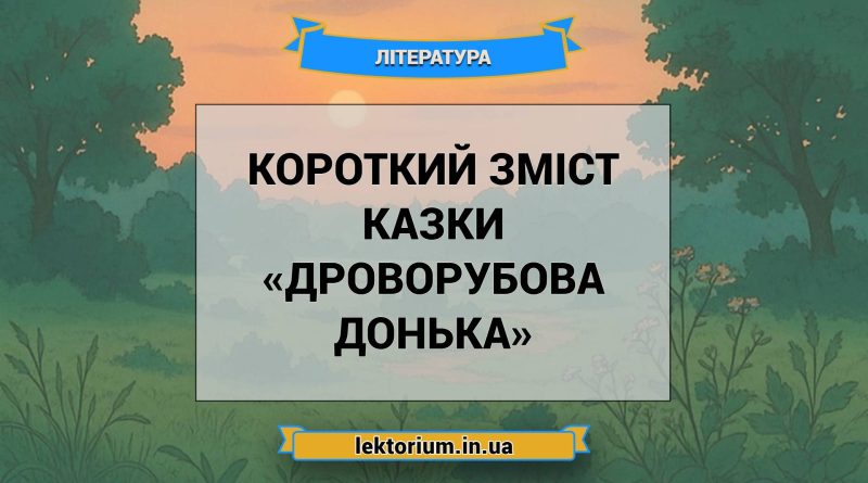 Короткий зміст казки «Дроворубова донька»