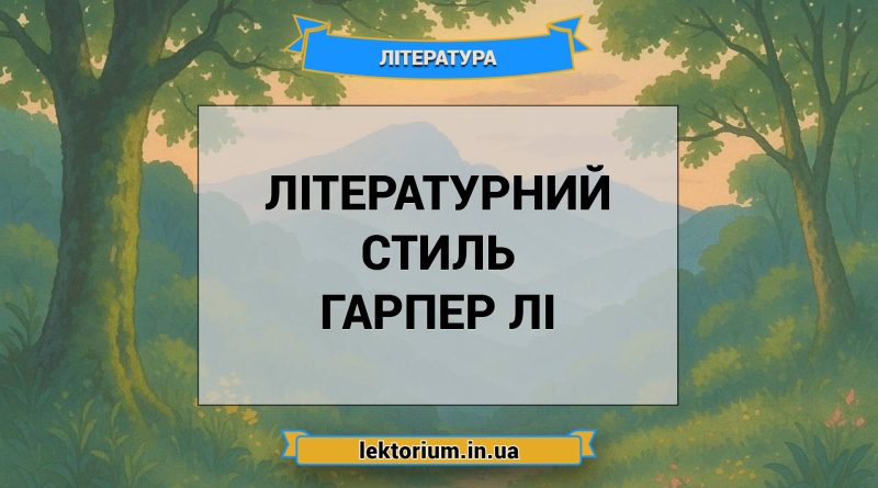 Літературний стиль Гарпер Лі
