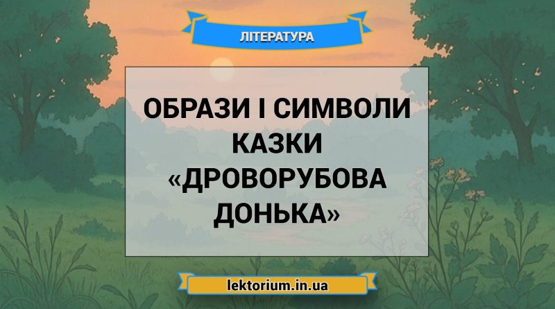 Образи і символи казки «Дроворубова донька»
