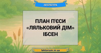 План п'єси «Ляльковий дім» Ібсен