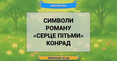 Символи роману «Серце пітьми» Конрад