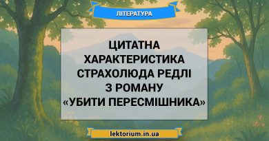 Цитатна характеристика Страхолюда Редлі з роману «Убити пересмішника»
