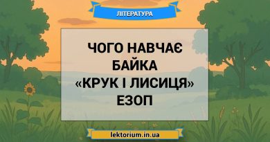 Чого навчає байка «Крук і лисиця» Езоп
