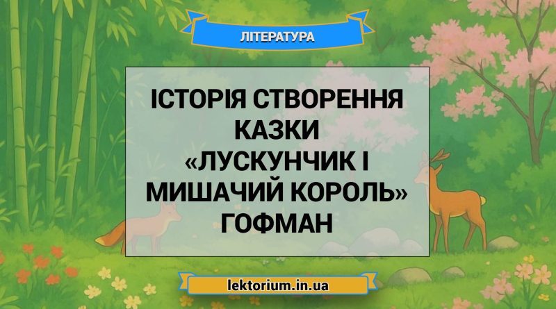 Історія створення казки «Лускунчик і Мишачий король» Гофман