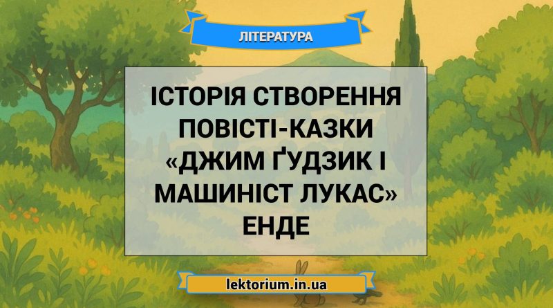 Історія створення повісті-казки «Джим Ґудзик і машиніст Лукас» Енде