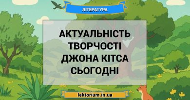 Актуальність творчості Джона Кітса сьогодні