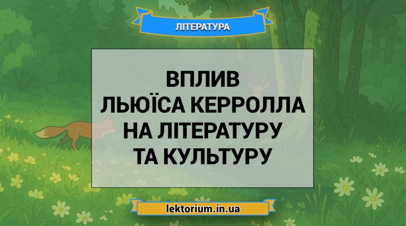 Вплив Льюїса Керролла на літературу та культуру