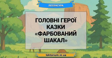 Головні герої казки «Фарбований шакал»