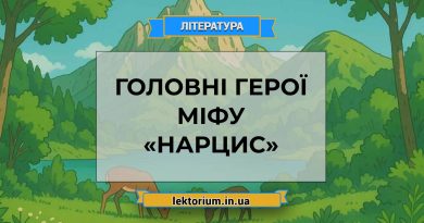Головні герої міфу «Нарцис»