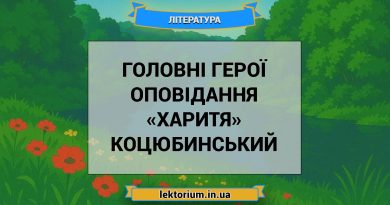 Головні герої оповідання «Харитя» Коцюбинський