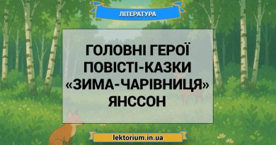 Головні герої повісті-казки «Зима-чарівниця» Янссон