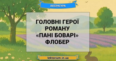 Головні герої роману «Пані Боварі» Флобер