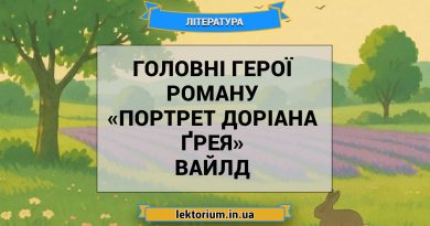 Головні герої роману «Портрет Доріана Ґрея» Вайлд