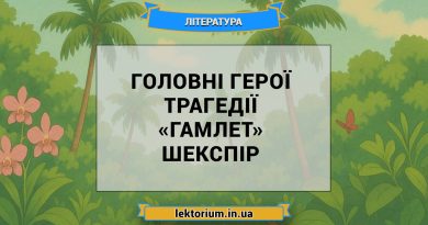 Головні герої трагедії «Гамлет» Шекспір