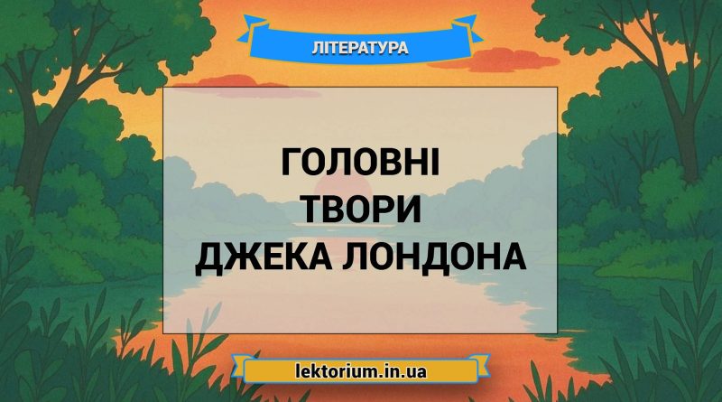 Головні твори Джека Лондона