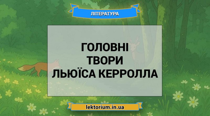 Головні твори Льюїса Керролла