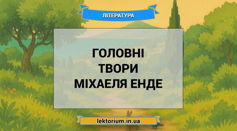 Головні твори Міхаеля Енде