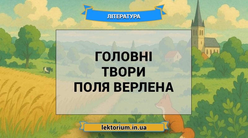 Головні твори Поля Верлена