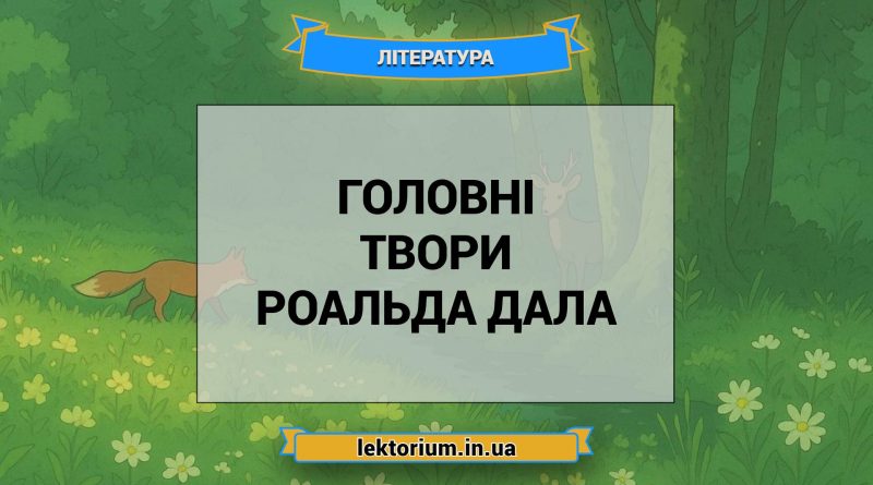 Головні твори Роальда Дала