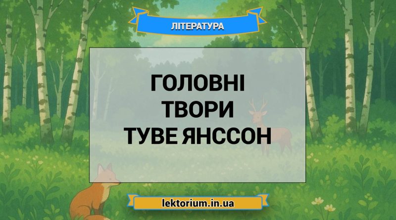Головні твори Туве Янссон