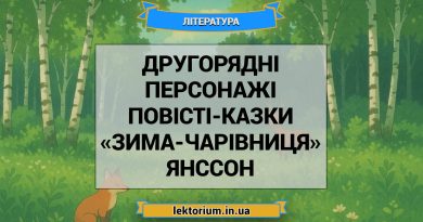 Другорядні персонажі повісті-казки «Зима-чарівниця» Янссон